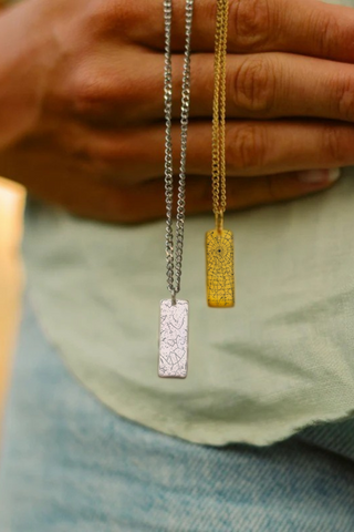 Square Star Map Necklace