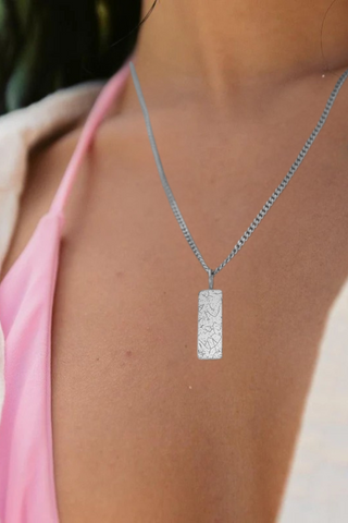 Square Star Map Necklace