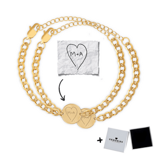 Handwriting Medallion Bracelet Package