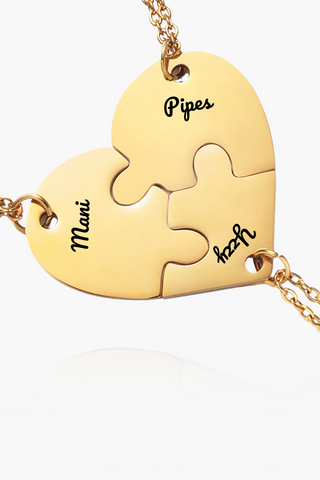 Heart Puzzle Necklace