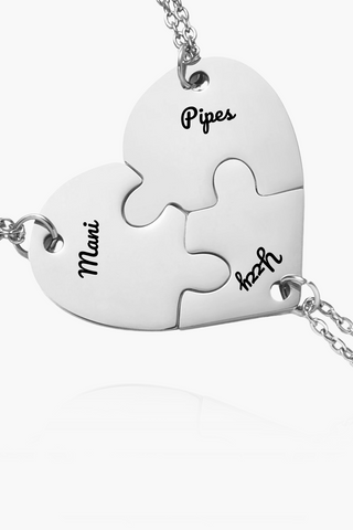 Heart Puzzle Necklace