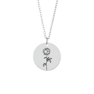 Name Birthflower Necklace