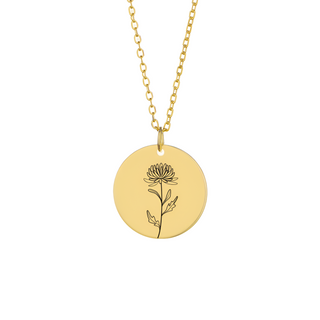 Name Birthflower Necklace