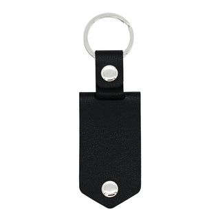 Leather Clip Photo Keychain