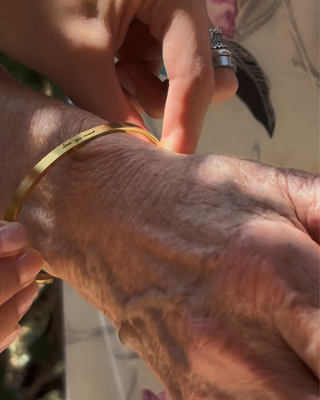 Handwriting Cuff Bracelet