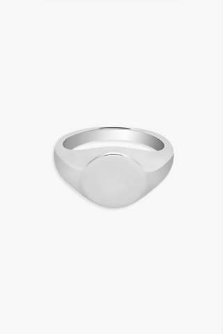 Handwriting Medallion Ring