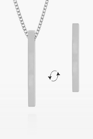 Bar Star Map Necklace