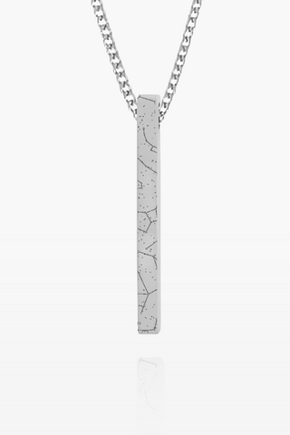 Bar Star Map Necklace