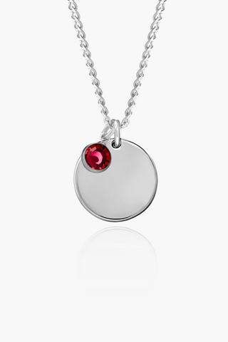 Birthstone Medallion Necklace