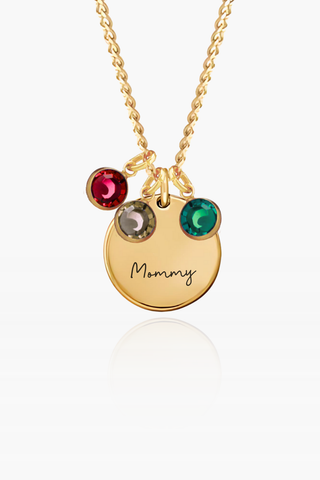 Birthstone Medallion Necklace