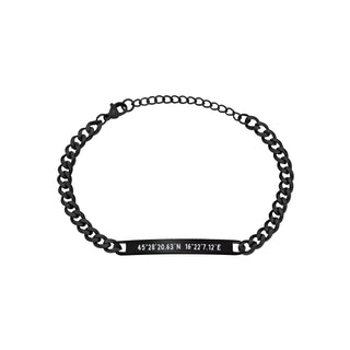 Cuban Plate Bracelet - Black Edition