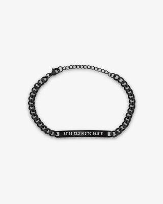 Cuban Plate Bracelet - Black Edition