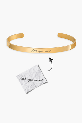 Handwriting Cuff Bracelet