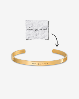 Handwriting Cuff Bracelet