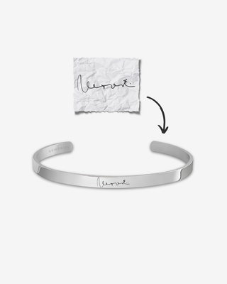 Handwriting Cuff Bracelet