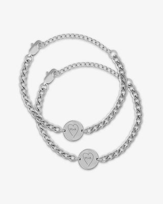 Handwriting Medallion Bracelet Bundle