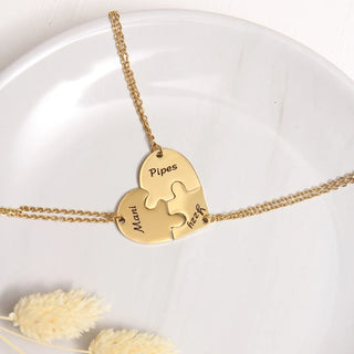 Heart Puzzle Necklace