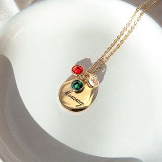 Birthstone Medallion Necklace