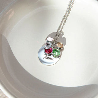 Birthstone Medallion Necklace