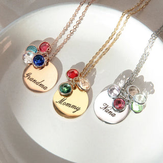 Birthstone Medallion Necklace