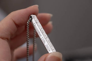 Bar Star Map Necklace