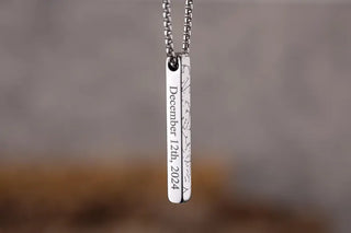 Bar Star Map Necklace