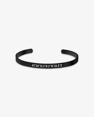 Minimal Cuff Bracelet - Black Edition