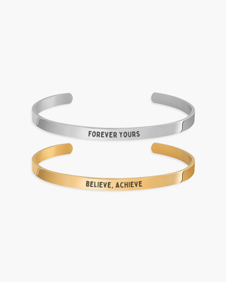 Pacote de pulseiras minimalistas