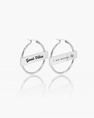 Bar Hoop Earrings