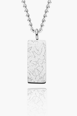Square Star Map Necklace